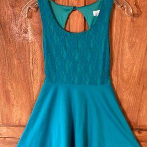 Aqua Semi-Formal Party Dress